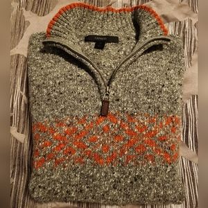 Express 1/4 zip up Wool Sweater